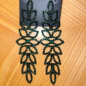 Green earrings